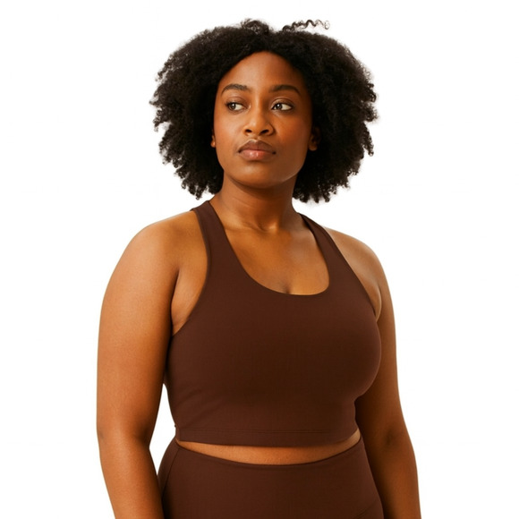 girlfriend collective Other - Girlfriend Collective Brown Paloma Racerback Sports Bra Medium NWT